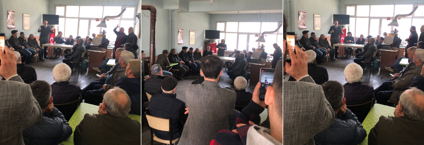 MADEN SÜRECİ HAKKINDA ÇEVRE KÖY MUHTARLARINA ve HALKA BİLGİLENDİRME TOPLANTISI YAPILDI